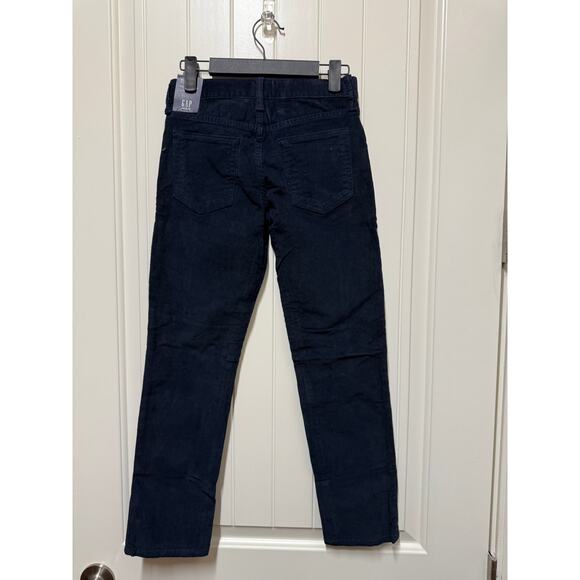 Gap Denim blue/grey Corduroy High Stretch Slim Adjustable Waist Youth 10 Reg - Picture 4 of 5